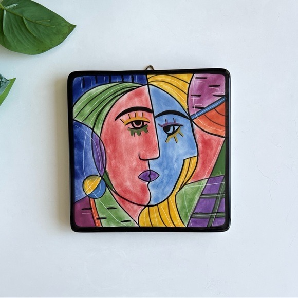 Vintage Other - Vintage Muzeum Ceramic Picasso Style Abstract Wall Hanging Trivet